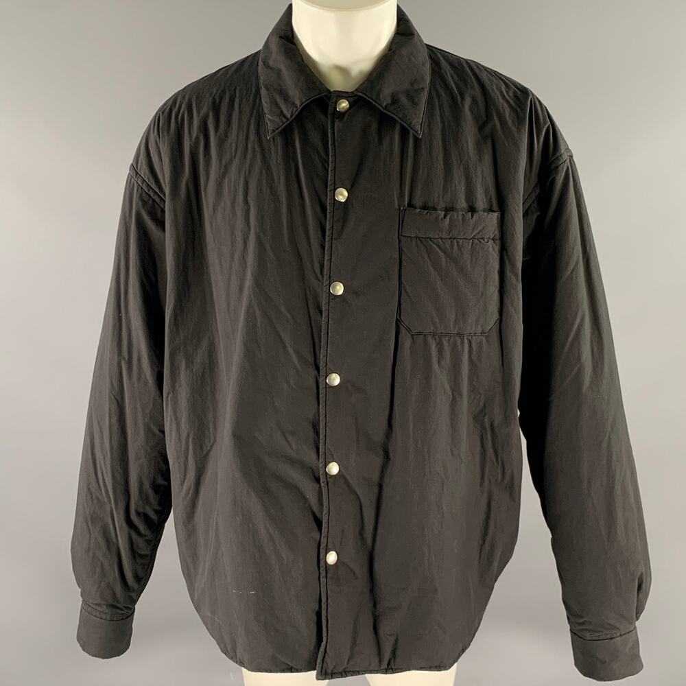 JOHN ELLIOTT Size M Black Cotton Shirt Jacket Long Sleeve Shirt